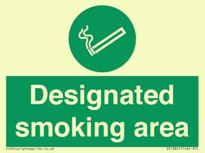 Designated smoking area